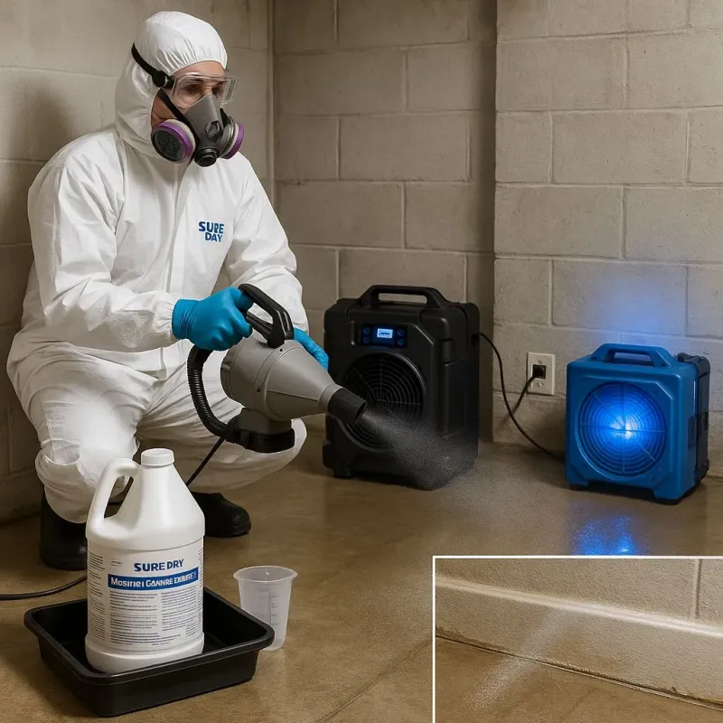Sanitization and Odor Removal process in Edgecliff Village, TX